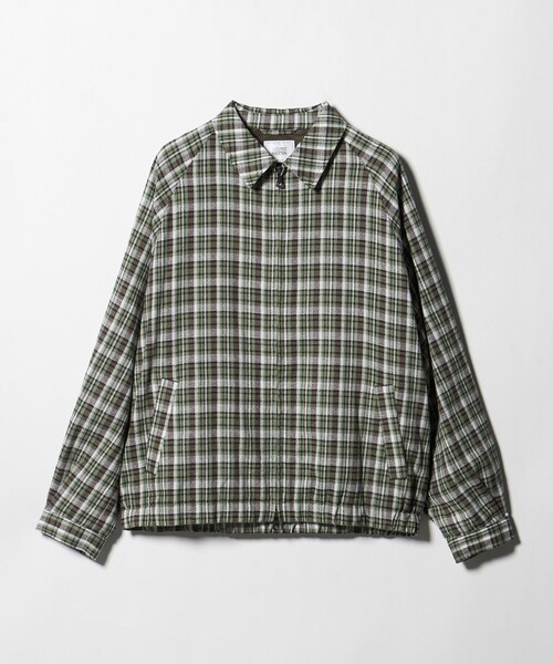 ブルゾン アウター 「UNITED ARROWS ＆ SONS」 CHECK ZIP BLOUSON/ブルゾン メンズの画像