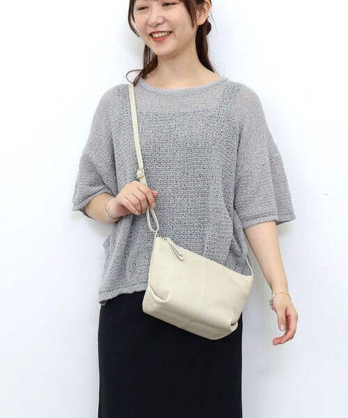 ❤新品❤【COOCO】シュリンクレザー ショルダーバッグ 牛革 レザー 斜めがけ COOCO（クーコ） ショルダーバッグ バッグ 「牛革」シュリンクレザー