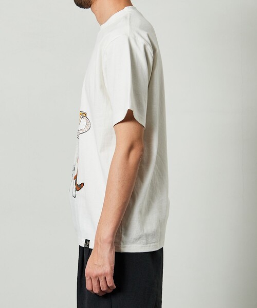 「FREAK'S STORE」 「go slow caravan」半袖Tシャツ 5 ホワイト メンズ_画像5