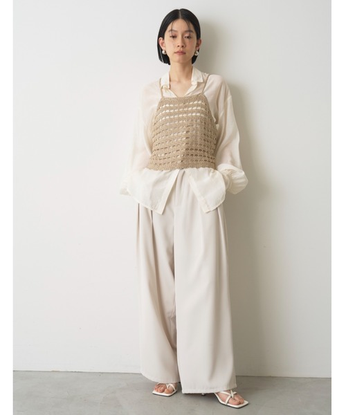 AIC. キャミソール メッシュ編みニットビスチェ : ZOZOTOWN Yahoo!店