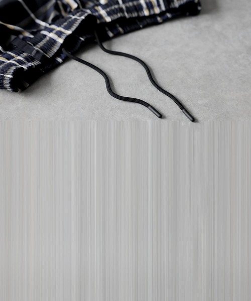 antiqua（アンティカ） パンツ 「STCH」チェック柄 ワイドパンツ