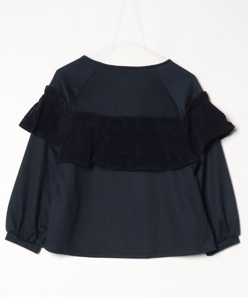 「REAL CUBE」 長袖カットソー M ネイビー レディース_画像2