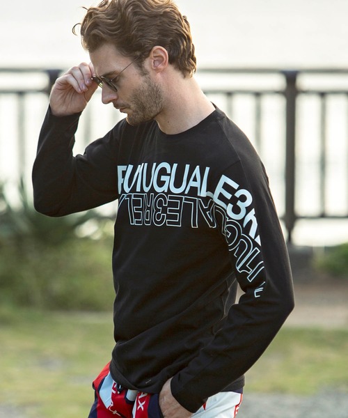 1PIU1UGUALE3 RELAX 長袖Tシャツ L ホワイト メンズ : ZOZOTOWN Yahoo