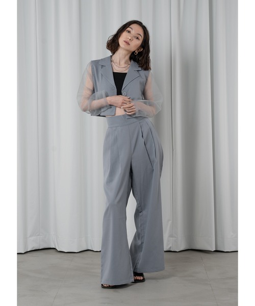 「Adoon plain」 テーラードジャケット FREE ブラック レディース_画像5