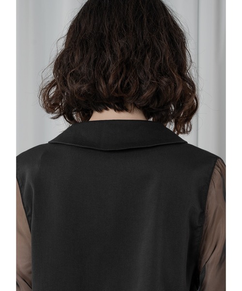 「Adoon plain」 テーラードジャケット FREE ブラック レディース_画像7