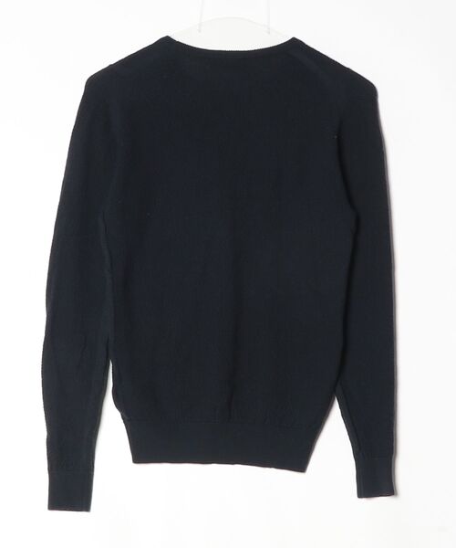 「JOHN SMEDLEY」 長袖ニット S ネイビー レディース_画像2