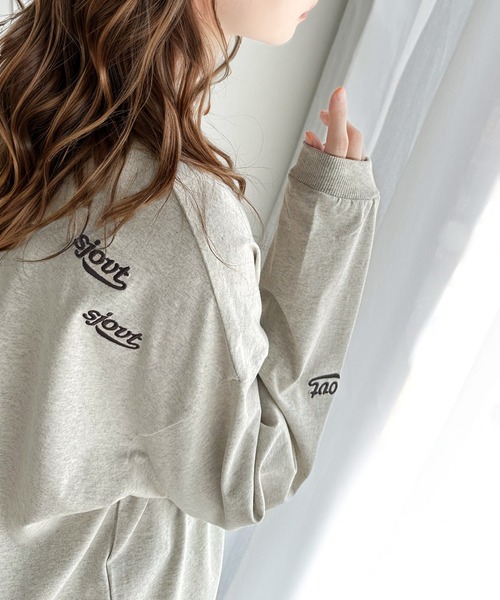 「Java」 長袖カットソー MEDIUM オフホワイト レディース_画像8