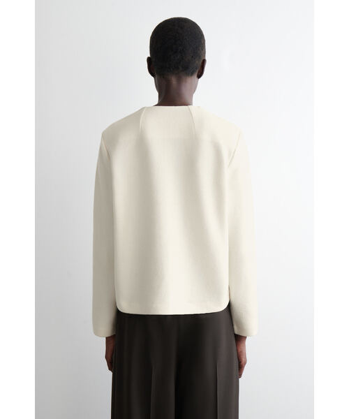 「COS」 長袖カットソー S ホワイト レディース_画像3