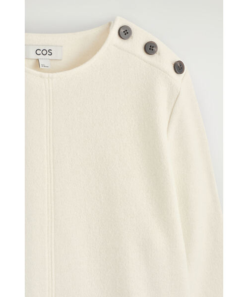 「COS」 長袖カットソー S ホワイト レディース_画像7
