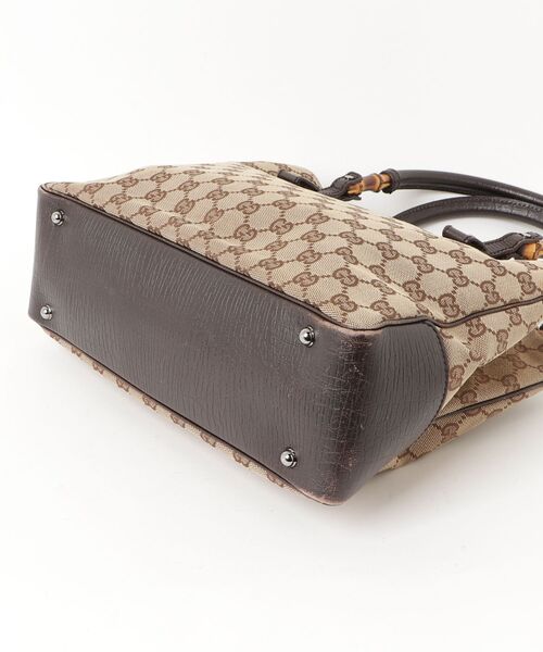 GUCCI（グッチ） GGキャンバス バンブー トートバッグ - ベージュ