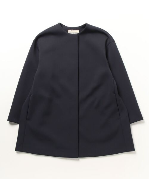 「UNITED ARROWS」 ノーカラージャケット 34 ホワイト レディースの画像