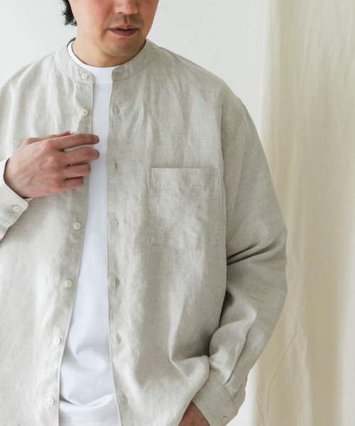 「URBAN RESEARCH DOORS」 長袖シャツ X-LARGE ライトブルー メンズ_画像4