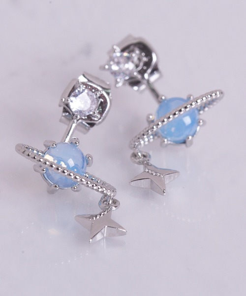 Peony ピアス ロクシタン l'occitane 「Peony/ピオニー」立体コスモ