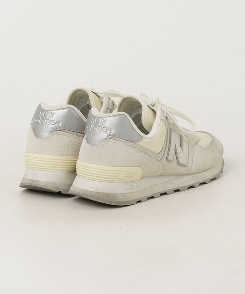 「New Balance」 ローカットスニーカー 24.5cm ホワイト レディース_画像2