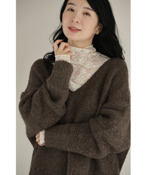 「CAWAII」 長袖カットソー L~LL アイボリー レディース_画像8