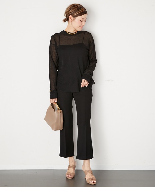「Deuxieme Classe」 スラックス 34 黒いこと レディース