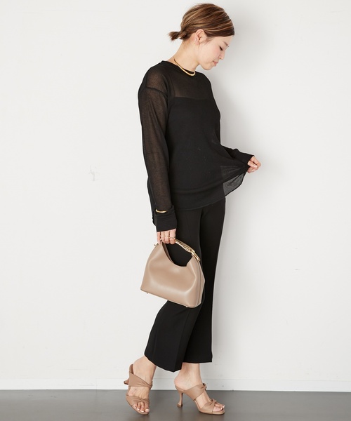 「Deuxieme Classe」 スラックス 34 黒いこと レディース