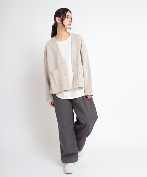「RNA-N」 カーディガン MEDIUM グレイッシュベージュ レディース_画像8