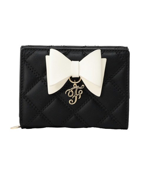 Maison de FLEUR（メゾンドフルール） 財布 Fチャームリボンウォレット