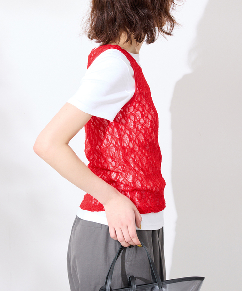SLOBE IENA（スローブイエナ） tシャツ 「シリーズあり」カットレース