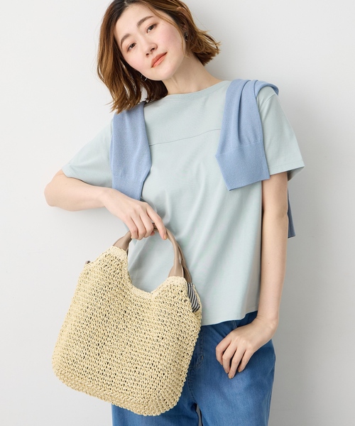 ★Belle Fleur✤ ハンドメイド ちょっとそこまでショルダー 2点 Petit Honfleur（プチオンフルール） トートバッグ 2WAYメッシュバッグ