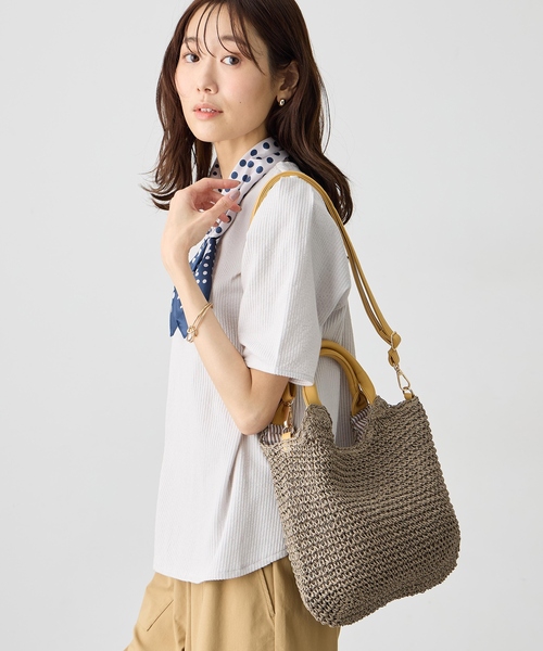 Petit Honfleur（プチオンフルール） トートバッグ 2WAYメッシュバッグ