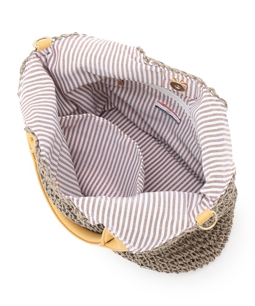 ★Belle Fleur✤ ハンドメイド ちょっとそこまでショルダー 2点 Petit Honfleur（プチオンフルール） トートバッグ 2WAYメッシュバッグ