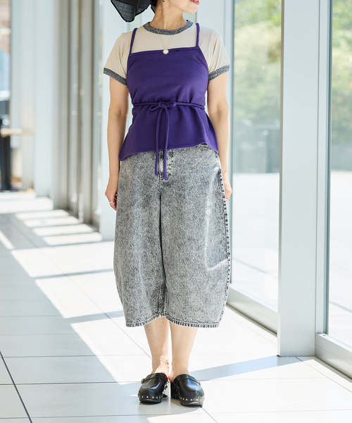 IENA LA BOUCLE リネン ヘリンボンカーゴショーツ ハーフパンツ IENA