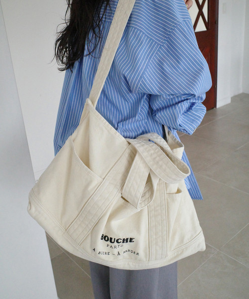スローブイエナ　BOUCHE SLOBE別注 キャンバストートバッグ SLOBE IENA（スローブイエナ） トートバッグ 「追加2」BOUCHE SLOBE
