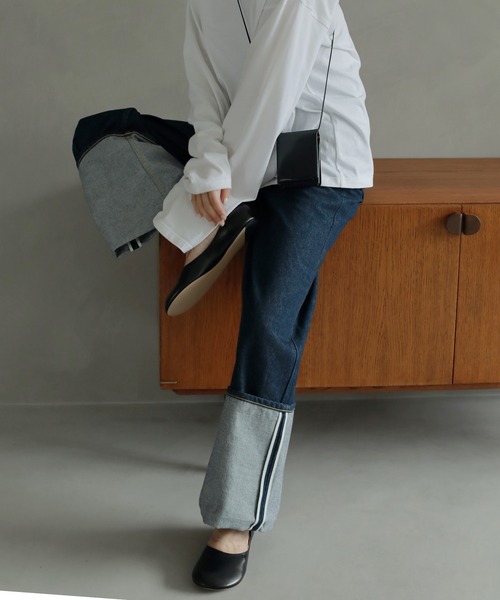 「ETRE TOKYO」 デニムパンツ「EDWINコラボ」 S ブルー レディース_画像2