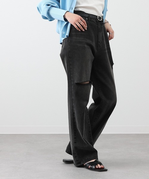 「COLONY 2139」 デニムパンツ MEDIUM ダークブルー レディース_画像3