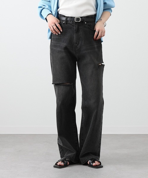 「COLONY 2139」 デニムパンツ MEDIUM ダークブルー レディース_画像5