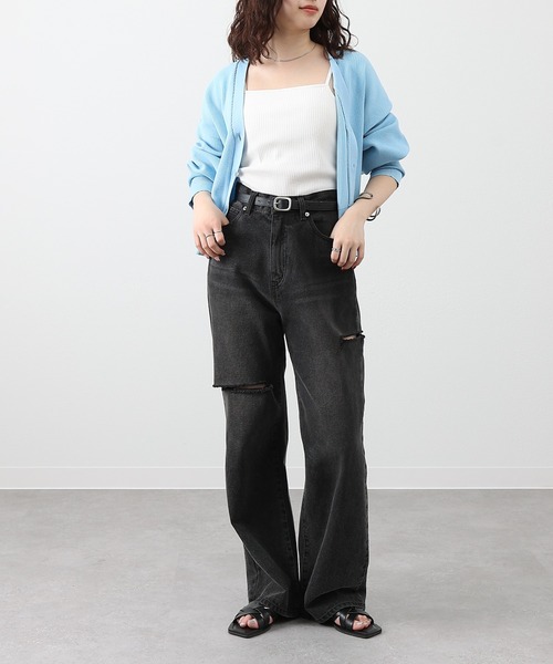 「COLONY 2139」 デニムパンツ MEDIUM ダークブルー レディース_画像6