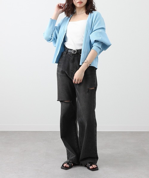 「COLONY 2139」 デニムパンツ MEDIUM ダークブルー レディース_画像7