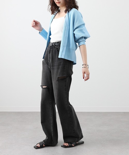 「COLONY 2139」 デニムパンツ MEDIUM ダークブルー レディース_画像9