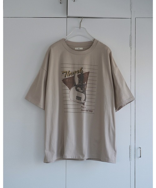 アンヌーク anukeプリントロゴ　Tシャツ anuke（アンヌーク） tシャツ 半袖 Print Over T-Shirts レディース