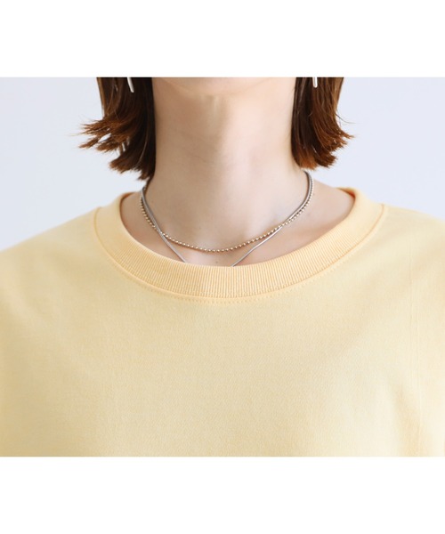 「reca」 半袖Tシャツ FREE グレー レディース_画像7