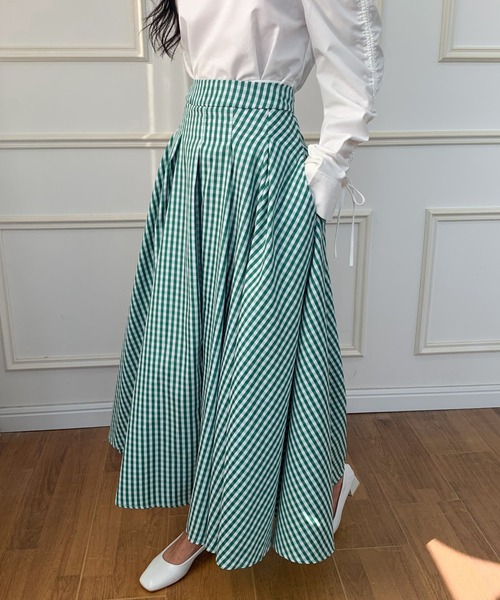 「ECLIN」 スカート M ネイビー レディース_画像4