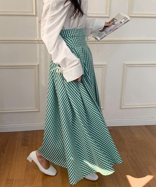 「ECLIN」 スカート M ネイビー レディース_画像5