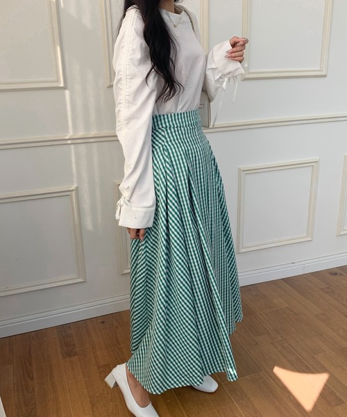 「ECLIN」 スカート M ネイビー レディース_画像7