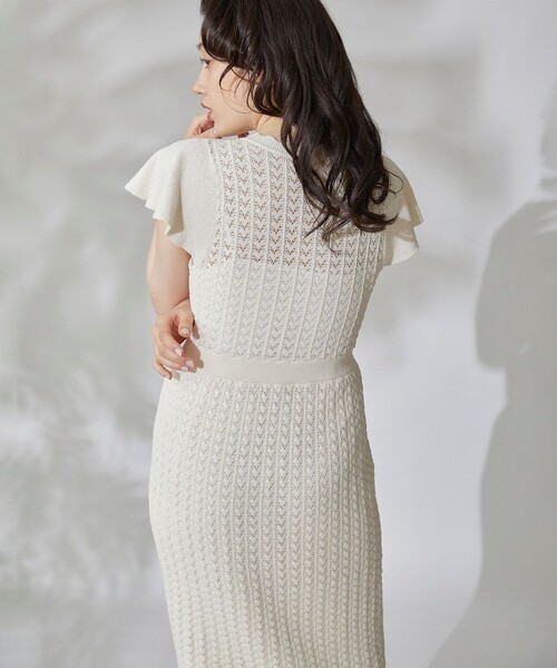 「GRACE CONTINENTAL」 ノースリーブワンピース 36 オレンジ レディース_画像5