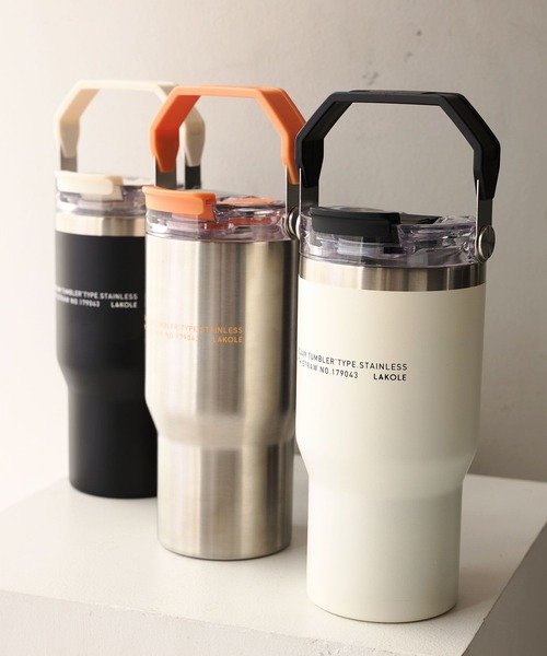LAKOLE（ラコレ） 水筒 「保冷・保温」ハンドル2WAYタンブラー「570ml