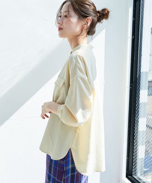 「le.coeur blanc」 長袖ブラウス 38 イエロー レディース_画像6