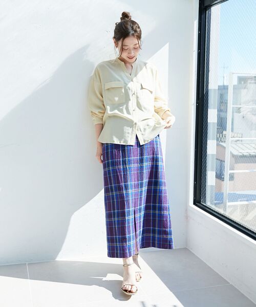 「le.coeur blanc」 長袖ブラウス 38 イエロー レディース_画像9