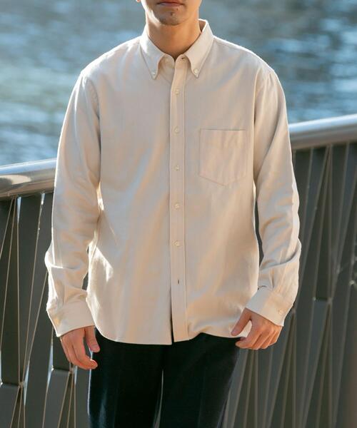 「URBAN RESEARCH ROSSO MEN」 長袖シャツ X-LARGE カーキ メンズ_画像2