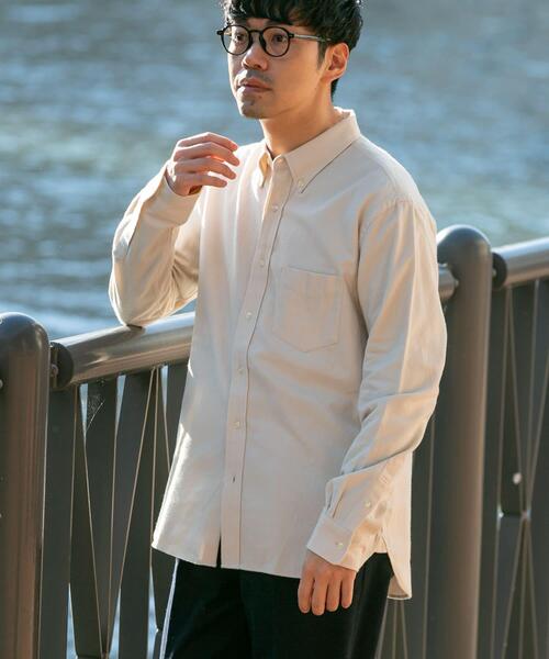 「URBAN RESEARCH ROSSO MEN」 長袖シャツ X-LARGE カーキ メンズ_画像3