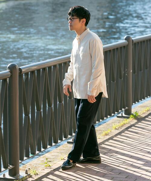 「URBAN RESEARCH ROSSO MEN」 長袖シャツ X-LARGE カーキ メンズ_画像4
