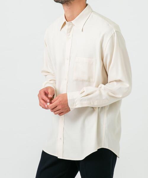 「URBAN RESEARCH ROSSO MEN」 長袖シャツ X-LARGE カーキ メンズ_画像8