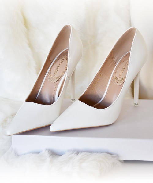 Lace Ladies（レースレディース） パンプス エナメルポインテッドトゥ