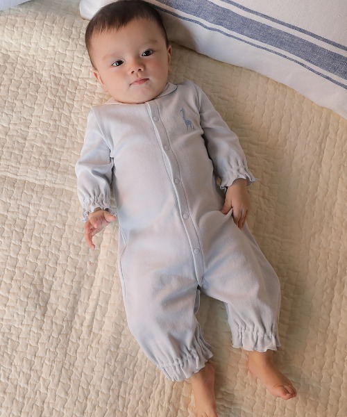 HAKKA BABY ベビー服 ロンパース 「ベビー」ワンポイント